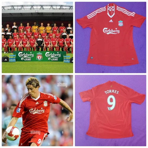 LIVERPOOL 2008 2010 TORRES HOME FOOTBALL SHIRT SOCCER JERSEY sz L ADIDAS Cover