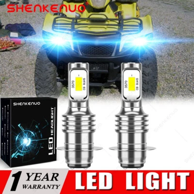 2 faros SUPER LED de 8000K para Suzuki King Quad 700 2005 2006 2007 bombillas 12V EE. UU. Foto 1 de 4