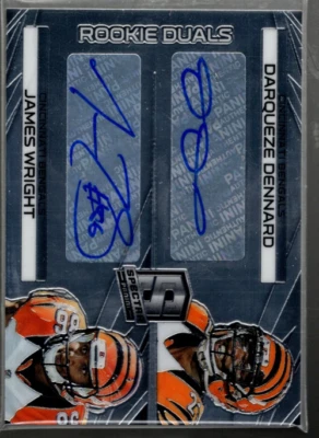 B4256- 2014 Panini Spectra #247 Darqueze Dennard RC James Wright AU RC Auto /149 - Image 1 of 2