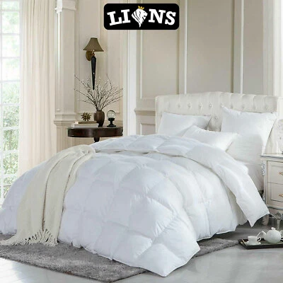 LIONS Luxury Duck Feather & Down Duvet Quilt 13.5 Tog Bedding All Sizes Hotel Quality