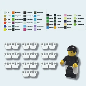 10x Capa Paño Armadura Kama Compatible con Star Wars Minifigura 75054 75286 - Imagen 1 de 47