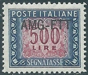 1949-54 TRIESTE A SEGNATASSE 500 LIRE MNH ** - RE1 - Picture 1 of 1