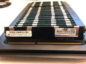 LOT OF 25 HP MICRON MT36JSZF51272PZ-1G4G1HG PC3-10600R DDR3 2RX4 SERVER - Picture 1 of 2