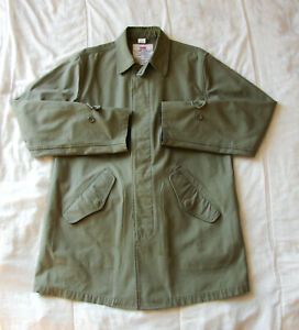 Men's Supreme F/W 2012 Olive Green Military Style Trench Coat Size Large