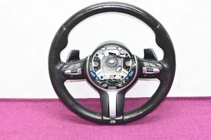BMW 2 3 4 Series M235i F22 F30 M Sport Steering Wheel Black Leather OEM 70k - Picture 1 of 24