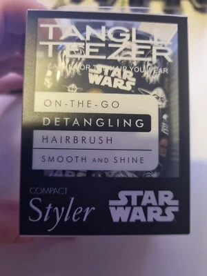 Tangle Teezer On The Go Detangling Star Wars Hairbrush Compact Styler New