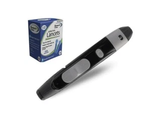 ABBOTT FreeStyle Lancing  Device [+] Generic Lancets 100 ct For GLucose Care - Picture 1 of 3