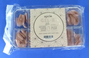 Apres Gel-X Neutrals Sculpted Lila Coffin Short Tips 150Pcs - 11 Sizes - Picture 1 of 3