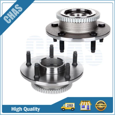 Par (2) de cojinetes de cubo de rueda delantera para Dodge Ram 1500 2000-2001 2x2 con ABS de 5 orejetas Foto 1 de 4
