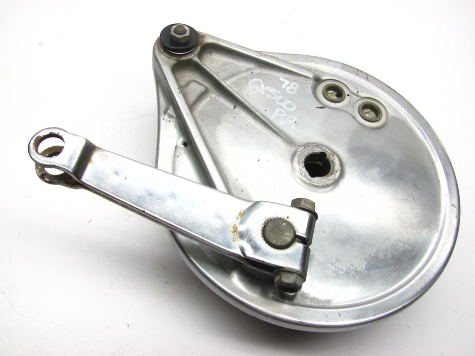 Honda 78 CX500 CX 500 1978 - Placa de panel de zapata de freno de rueda trasera Foto 1 de 3