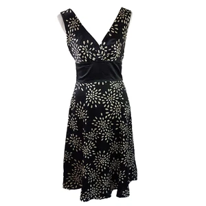 Ted Baker London Silk Dress Size 2 Flowy Fit Flare Sleeveless Party Cocktail - Picture 1 of 12