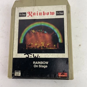 *NOT TESTED* Rainbow On Stage 8 Track 1977 Polydor Oyster 8T-2-1801 - Imagen 1 de 4