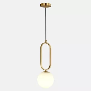 Fulesi Modern Globe Pendelleuchten Mid Century Gold Pendelleuchte - Bild 1 von 9