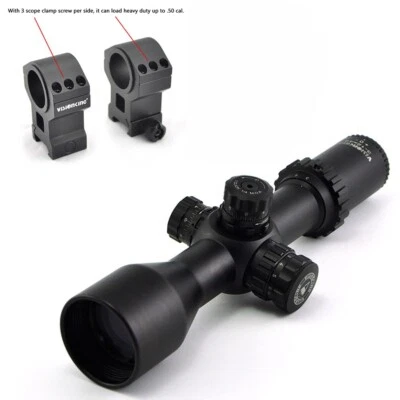 Visionking 3-12x42 FFP Rifle Scope Mil dot 30 mm Tube Shooting Picatinny Mount - Image 1 of 4