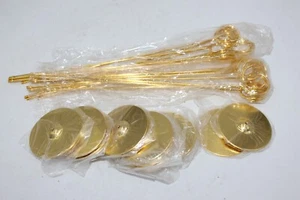 Lot of 16 Gold Wedding Place Card Photos Clips 12" Stand Table Numbers Holder - Picture 1 of 7