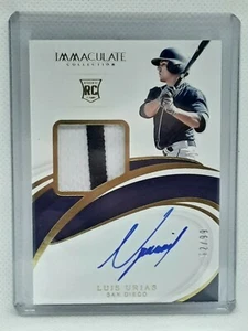 Luis Urias 2019 Immaculate Collection RPA RC PATCH AUTO (52/99) San Diego Padres - Picture 1 of 2