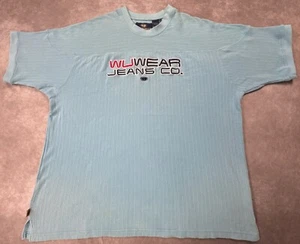 Vintage Wu Tang Clan Wu Wear Outfitters Shirt Men’s Size 2XL Light Blue - Picture 1 of 24
