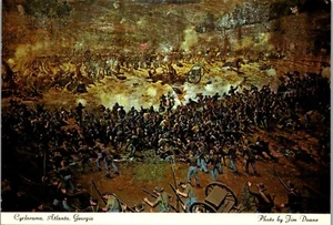 Vintage Georgia GA Postcard Cyclorama Painting painted by Polish & German Artist - Picture 1 of 4