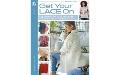 GET YOUR LACE ON Knit Pattern Book ~Cardigan, Hat, Baby Blanket, Sweater + - Image 1 of 4