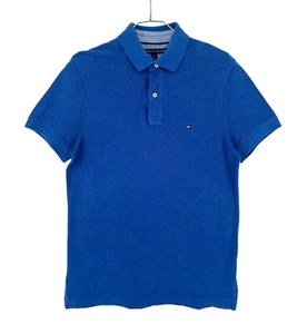 Chemise Polo Casual Bleue Tommy Hilfiger Homme Taille S - Picture 1 of 9