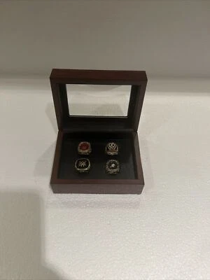 Juego de 4 anillos réplica World Wrestling Entertainment HOF sin caja - talla 11 Foto 1 de 4