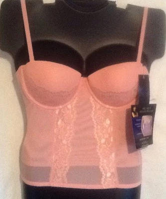 NUEVO CON ETIQUETAS Prendas moldeadoras Dr Rey 36D ajustable Demi Cami control medio multivía espalda baja Foto 1 de 4