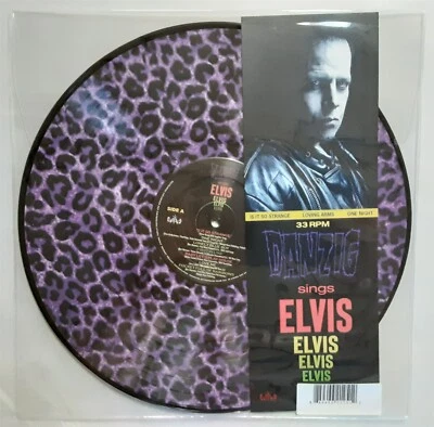 Danzig Sings Elvis Purple Leopard Picture disc vinyl Record new - Image 1 of 2