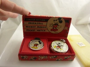 Disney Ingersoll Pocket watch from Disneyland Ltd #1075/5000 NIB T8872230 - Picture 1 of 10