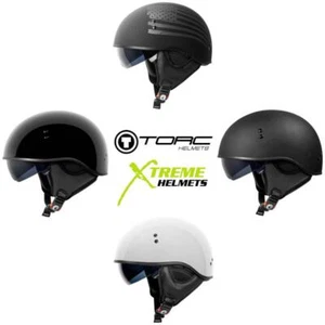 Casco Torc Sundowner T59 medio casco corto que absorbe la humedad DOT XS-2XL - Imagen 1 de 18