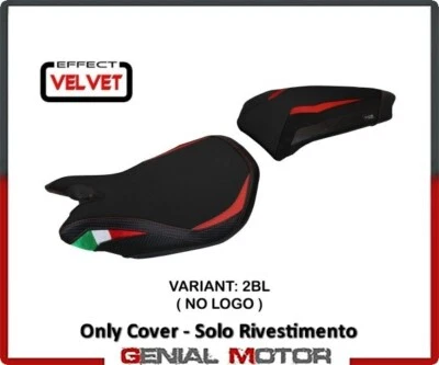 Rivestimento sella Paris Velvet Nero (BL)T.I. DUCATI PANIGALE 959 2016 > 2018 Foto 1 de 2