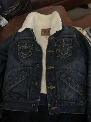 Chaqueta de Jean de Diseñador True Religion con Forro Advertencia Western Limpieza Sin Etiqueta Foto 1 de 4
