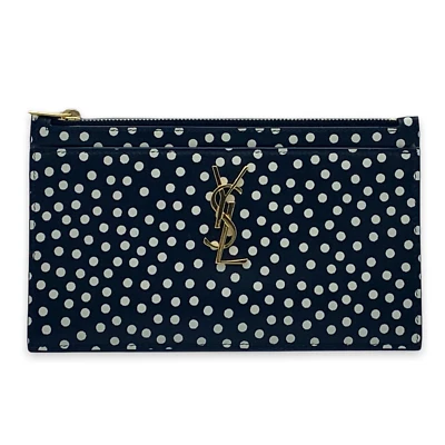 SAINT LAURENT MUJER NEGRO BLANCO LUNARES CUERO BOLSO MONOGRAMA 1031  Foto 1 de 4