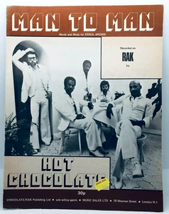 MAN TO MAN - Hot Chocolate - 1976 UK sheet music - Picture 1 of 1