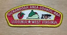 Shenandoah Area Council CSP BSA Shoulder Patch Boy Scouts West Virginia