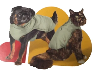 Boots & Barkley Dog or Cat Puffer Jacket with Buckle, Green Size S - Picture 1 of 8