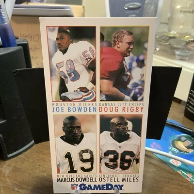 1992   Joe Bowden    Doug Rigby    Marcus Dowdell    Ostell Miles  GameDay  #155 - Image 1 of 2