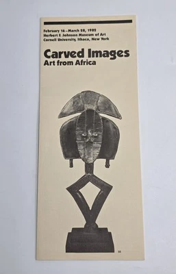 Carved Images Art from Africa 1982 Exhibition Catalog Cornell Museum Fold-out - Image 1 of 4