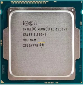 Intel Xeon E3-1230 v3 3.30GHz 4-Core 8MB LGA1150 Processor P/N: SR153 CPU - Picture 1 of 5