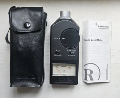 Vintage Radio Shack Sound Level Meter 33-2050 Tested/Works +Manual/Case - Image 1 of 2