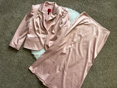Js Collection Skirt Suit Blazer Jacket Vintage 2 Piece Pink New Womens Size 14 - Image 1 of 4