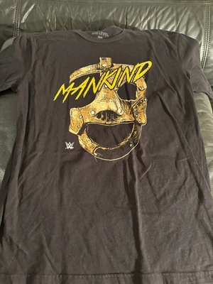 Camiseta de lucha libre Mick Foley Mankind 500 nivel S negra nueva sin etiquetas como nueva Foto 1 de 2