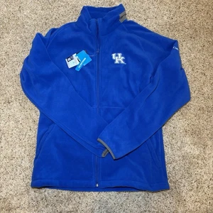 NWT University of Kentucky Wildcats Columbia Zip Jacket Mens  Polar Tech Blue LG - Picture 1 of 13