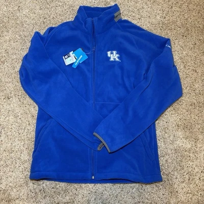 NWT University of Kentucky Wildcats Columbia Zip Jacket Mens  Polar Tech Blue LG - Image 1 of 4