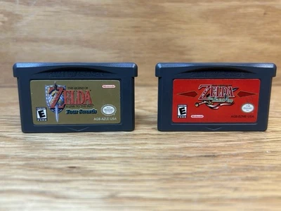 The Legend of Zelda: The Minish Cap and Four Swords Authentic GBA - Cart Only - Image 1 of 4
