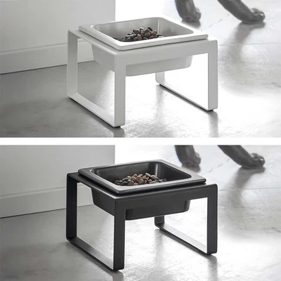 Yamazaki Futternapf Katze Hund Wassernapf Fressnapf Metall Keramik 15x10x15cm - Bild 1 von 2