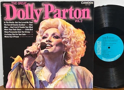 DOLLY PARTON The Great Vol. 2 ~ 1970's CAMDEN Country LP VG+/EX UK Press TESTED - Image 1 of 2