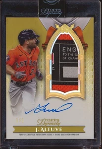 2024 TOPPS DYNASTY JOSE ALTUVE LOGO TAG PATCH JERSEY AUTO AUTOGRAPH 1/1! - Picture 1 of 2