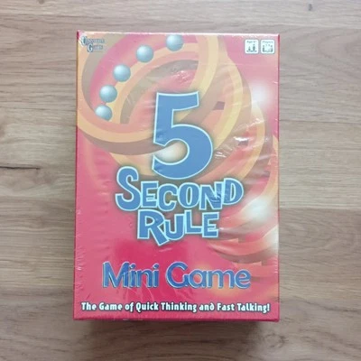 5 Second Rule Mini Game by University Games 2017 Edition 8yrs+ New and Sealed - Image 1 of 2