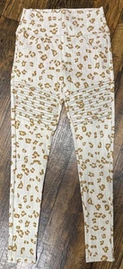 Leggings Agnes & Dora Talla 8 Beige Moto Estampado Animal Texturizado Acanalado Leopardo - Imagen 1 de 10