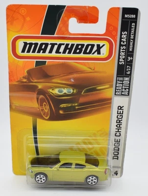 Matchbox Superfast Dodge Charger verde. 14/2008. Mapa largo Tailandia - Imagen 1 de 2